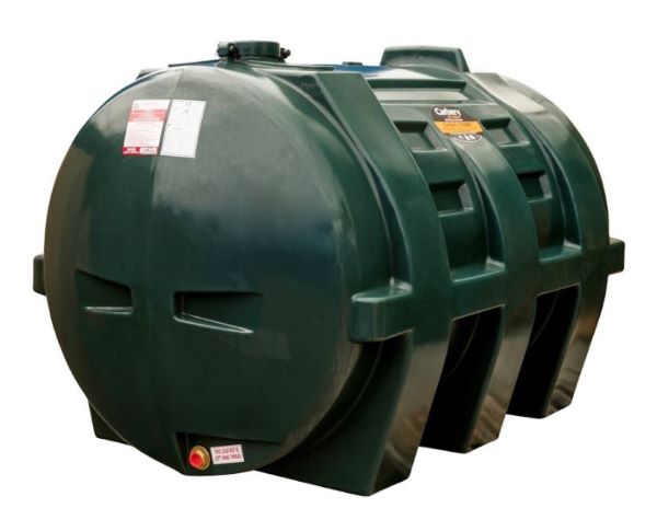 Carbery Horizontal Tank Green 1350 litres Single Skin