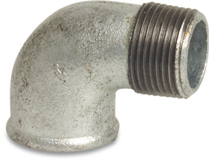 90 Degree Elbow Female/Male Galvanised