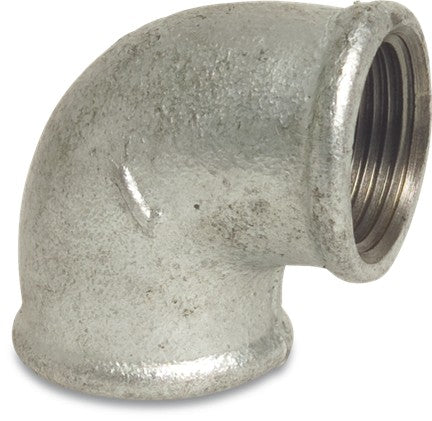 90 Degree Elbow Female/Female Galvanised