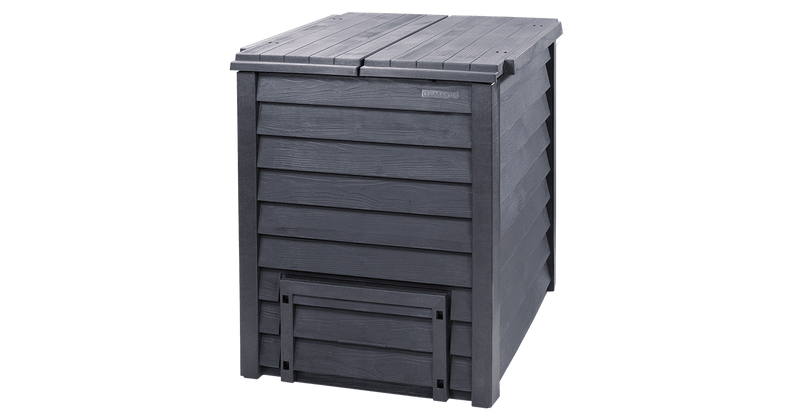 Garantia Thermo Wood Composter 600 litre Brown incl Soil Fence