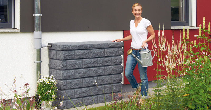 Graf Rocky Wall Tank 400 litre Dark Granite