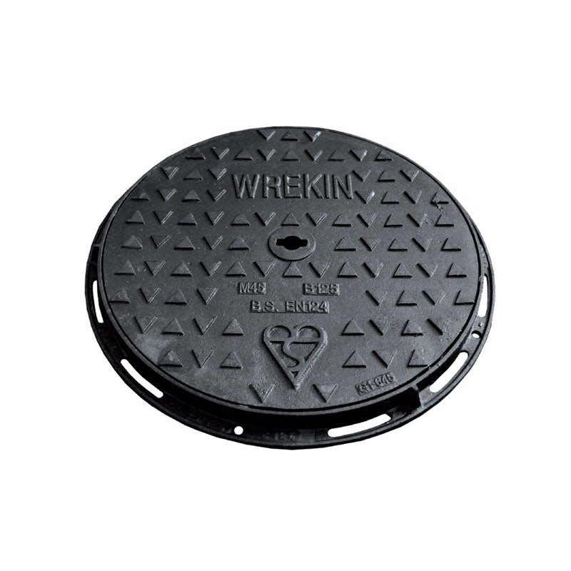 Wreckin 600mm Diameter B125 Manhole Cover & Frame