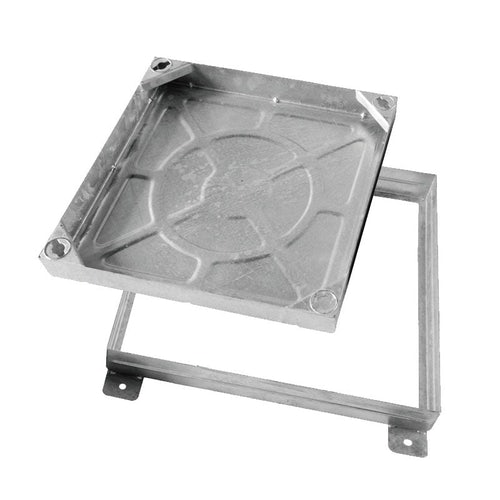 Wreckin 300mm x 300mm Recessed Galvanised Class AAA Manhole Cover & Frame